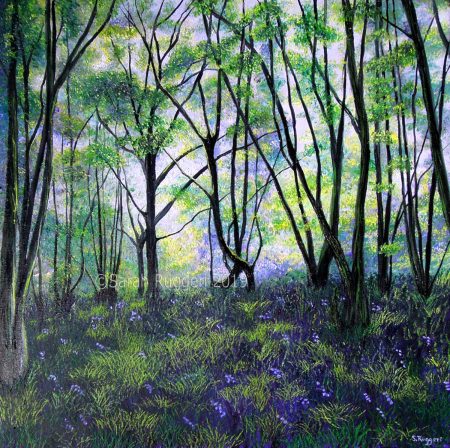 painting called bluebell woods