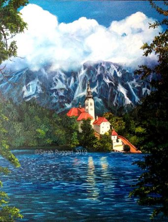 painting called lake bled