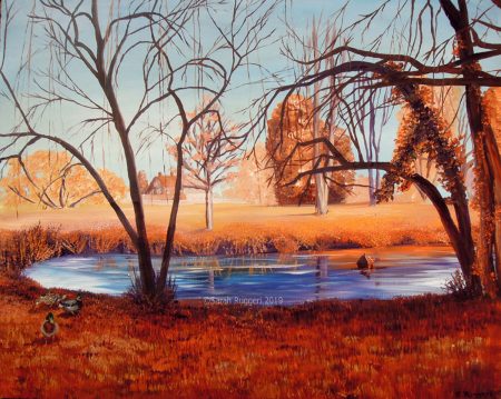 painting called old ford pond
