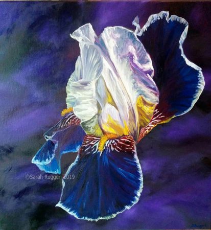painting called purple iris