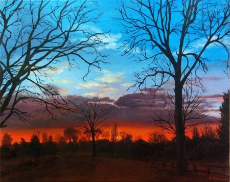 painting called red sky at night