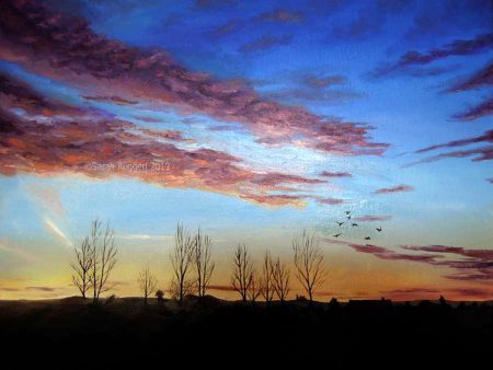 painting called Tracks Across the Sky
