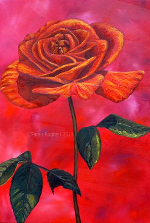 painting called Red Rose