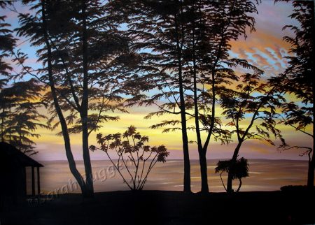 painting called sunset in phuket (landscape)