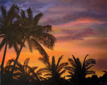 painting called thailand sunset